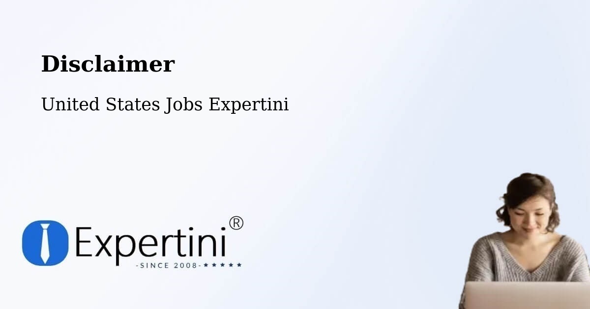 Disclaimer – Baltimore - United States Jobs Expertini